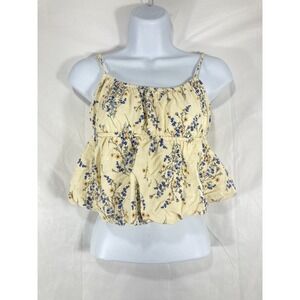 RSQ Tank Top Women Small Beach Summer Coquette Coastal Y2K Babydoll Floral Boho